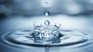 :💧✨ Magic Water Drop Transforms Into Glowing Crystal Flower 🌸💎 | Satisfying AI Video 🌟🫧
