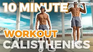 10 Minute Shred Fat Calisthenics Bar Workout Bondi Beach - Suitable For Beginners (No Equipment)