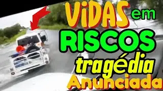 Triste realidade: motorista desafia cheias e põe todos em perigo ⚠️! Em plenas cheias! EN1 fechada