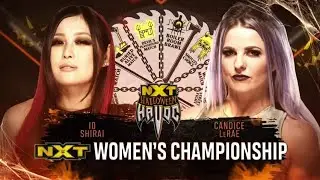 Io Shirai Vs Candice LeRae - NXT Women's Championship - WWE NXT Halloween Havoc 28/10/2020