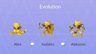 Abra Full Evolution Chain! Abra and Kadabra and Alakazam Evolved!