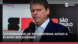 Tarcísio declara apoio a candidatura de Flávio Bolsonaro à presidência   | #RadarNews