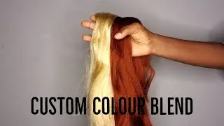 DIY custom colour braiding hair blend| blending colour 350 and 613