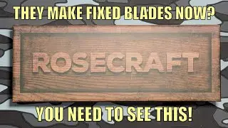 Who Knew they Made Fixed Blades? Unboxing the RoseCraft Blades F3 Fixed Blade RCF003