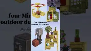 || Four Minecraft outdoor decorations || #gaming #games #minecraft #newbanner #education
