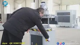 Shiner Intelligent Aluminum window door profiles single head copy router drilling machine