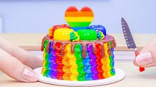 How to Make Amazing Buttercream Rainbow Cake By Yummy Tasty
