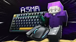 (30 Minutes) Relaxing Bedwars Keyboard & Mouse ASMR with Handcam