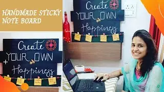 how to make cute notice board for your room | study table decor | DIY notice board | wooden plank