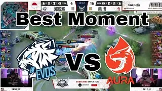 Best Moment EVOS VS AURA  Week 5 MPL Season 9 | EVOS Kebantai Sama AURA