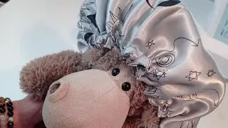 tuto couture bonnet satin , bonnet cheveux