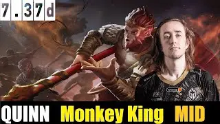 🤯 QUINN [Monkey King MID 7.37D - DOTA 2 HIGHEST MMR MATCH#dota2   #dota2gameplay   #quinn
