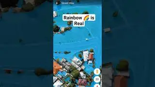 Rainbow 🌈 is Real On Google Earth And Google Map 🌏 #shorts #rainbow #explore
