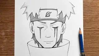 Anime sketch | how to draw Shisui easy step-by-step