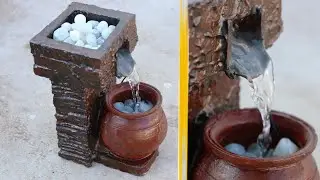 Awesome Amazing New Model Indoor Tabletop Water Fountain | Terracotta Waterfalls Fountain