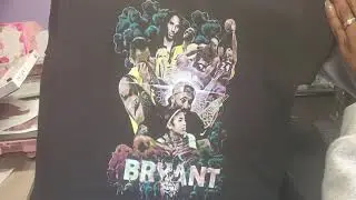 Full color print on 100% Black Cotton Shirt using a White Toner Printer