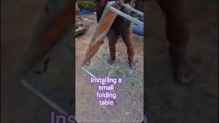 Installing a small folding table #technology #machine