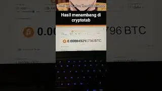 hasil menambang di cryptotab