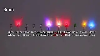100 Pcs 3mm Led Diode Flashing White Red Green Blue Yellow Rgb Fast
