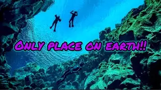 360&deg; Raw footage of diving between two tectonic plates in Iceland #tectonicplates  #volcanicisland