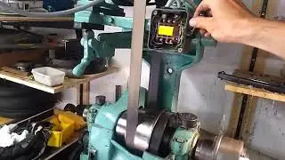 Alfred Erikson Matra Lathe Drehbank Drehmaschine mit Flachriemen
