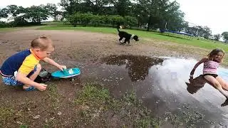 mud puddle fun