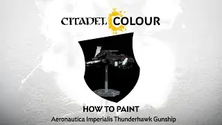 How to Paint: Aeronautica Imperialis Black Templars Thunderhawk Gunship