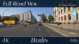 Berlin, Germany: Mitte - Invalidenstra&szlig;e - 4K (UHD/2160p/60p) - Autofahrt - Car Ride Video