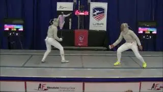 2017 Div I Nationals Women's Saber Gold: Chamberlain vs. Muhammad