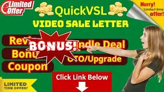 QuickVSL Demo - Review - Bonus - VSL System That Turns Simple Ideas Into Sales
