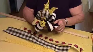 Creating My Dining Table Swag Centerpiece + funky bow tutorial