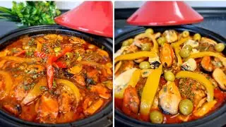 طاجين مغربي🇲🇦طاجين الحوت متشبعوش من لذة ديالو سهل وسريع😋