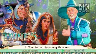 Trine 5: A Clockwork Conspiracy  Gameplay | PC/4K | The Astral Academy Gardens | All Collectibles