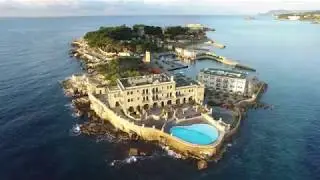 Aerial video of Bendor island, Bandol, France