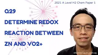 2021 P1 Q29 - Determine Redox Reaction between Zn and VO2+