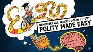 Remember All Articles 1-50 in 1 Story! Polity Made Easy animation | UPSC, PCS, BPSC Revision