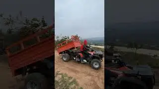 4x4 250cc 300cc Shaft Drive Farm ATV with Cargo Hopper #farmvehicle#utv