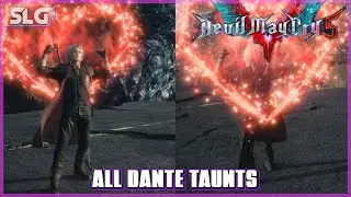 Devil May Cry 5 - Все насмешки Данте [1080P]