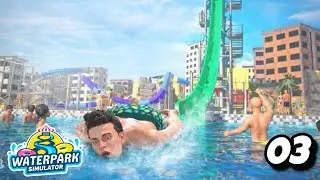 WATER PARK BIG SIZE AND LEMON JUICE STAND  || WATERPARK OWNER SIMULATOR #3