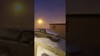 SNOW STORM in BARROW ALASKA.