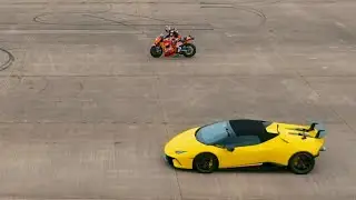 Red Bull vs Lamborghini Drag Race 🚀