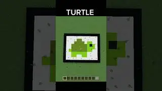 Minecraft Turtle Sand Art 😙#minecraft #shorts #turtle #sandart