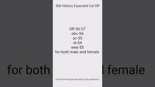 Slst History ix-x expected Cut Off 2025