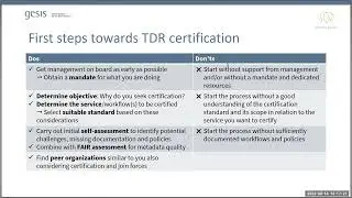 Meet the Experts: Reckers & Siegers: Certification for trustworthy digital preservation repositories