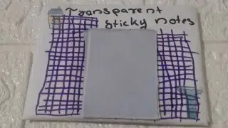 Transparent sticky note within 5 minutes #blueties #craft #usefulforstudies #Transparent stickynote