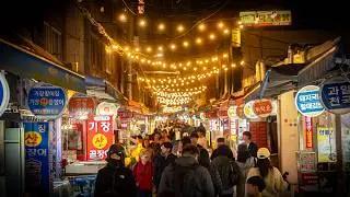 🇰🇷 Late Night in Haeundae Traditional Market - Busan, South Korea Walking Tour