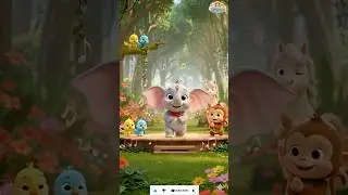 🐘 Learn Counting with Animals! | Hindi Numbers Song for Kids 🔢 #shorts #kids