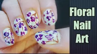 Easy Floral Nail Art #1/ Easy Nail Art Design/Nail Art Hub By Puneet