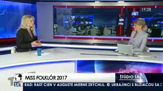 Barbora Palovičov&aacute; o Miss Folkl&oacute;r na TA3