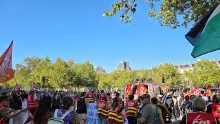 Live: 2nd Part. Paris Protest Against Budget Plans, manif 18 septembre &rsquo;Bloquons tout&rsquo;